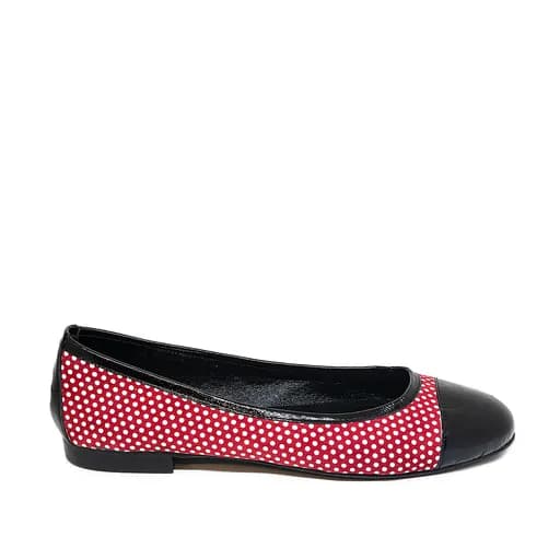 Bigshoes GA1136-14 Δερμάτινη Μπαλαρίνα Κόκκινη
