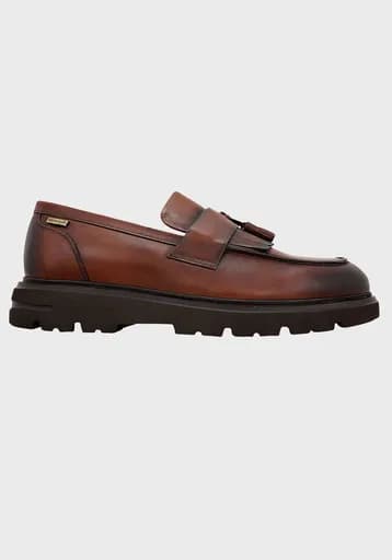 Guy Laroche Δερμάτινα Loafers της σειράς Montrel - 26157 22 Brown