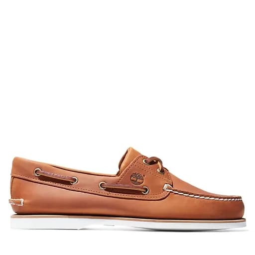 Timberland Ανδρικά Παπούτσια Δερμάτινα Ιστιοπλοικά Classic Boat 2 Eye TB0A43V9877 Ταμπά