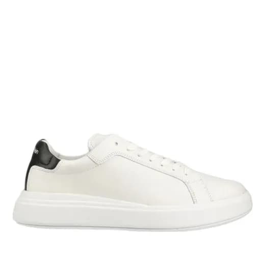 Ανδρικά Δερμάτινα Sneakers Λευκά Calvin Klein HM0HM01016-0K9