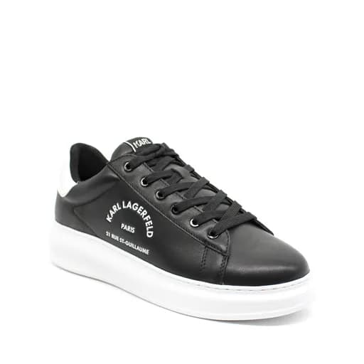 Ανδρικά Δερμάτινα Maison Sneakers Μαύρα Karl Lagerfeld KL52538K-000 BLACK