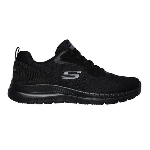 Γυναικεία Ανατομικά Sneakers Skechers Lace Up Memory Foam 12606 BBK Μαύρο