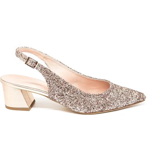 Bigshoes MX9123-37GL Δερμάτινη Γόβα Μπρονζέ 5.5cm