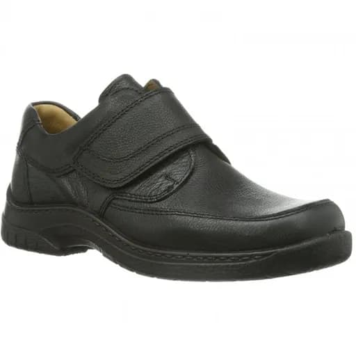 Jomos 40620344000 Ανατομικό Δερμάτινο Comfort Casual Μαύρο