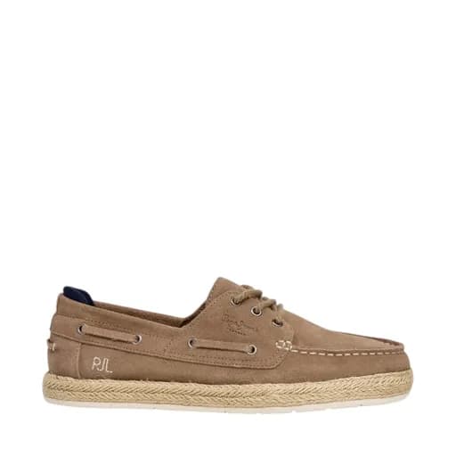 Ανδρικές εσπαντρίγιες Pepe Jeans PMS100006 859 PORTO DECK 859 TOBACCO BROWN ταμπά δέρμα