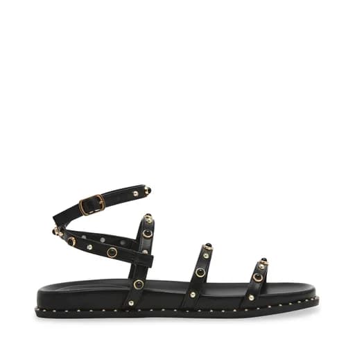 Γυναικεία Δερμάτινα Σανδάλια Steve Madden Stormie SM11003775-02002-001 Μαύρα