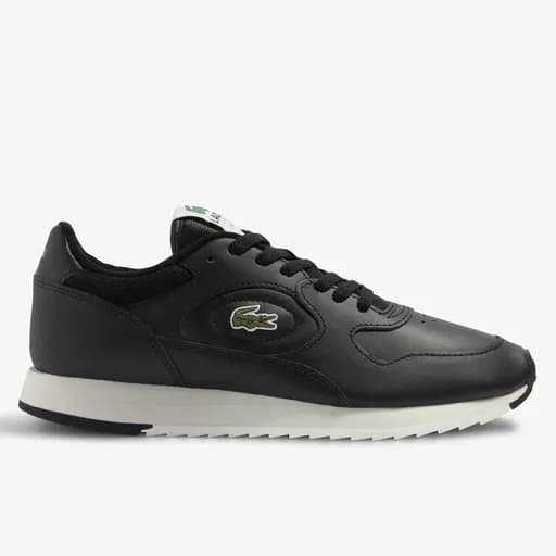 Ανδρικά Δερμάτινα Sneakers Lacoste Linetrack 46SMA0012454 Μαύρα