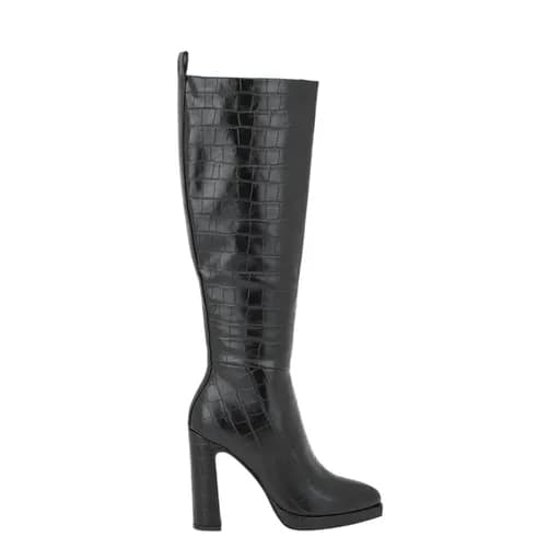 Γυναικείες μπότες Seven 177-67V BLACK CROCO T9433 V267V1776024 μαύρο