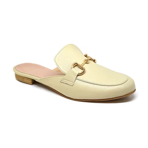 Bigshoes MX22132-13 Δερμάτινο Mule Μπεζ