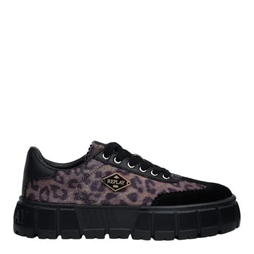 Γυναικεία sneakers REPLAY PAULETTE WILD GWZ7G .000.C0006T 1335-BLACK LEOPARD μαύρο