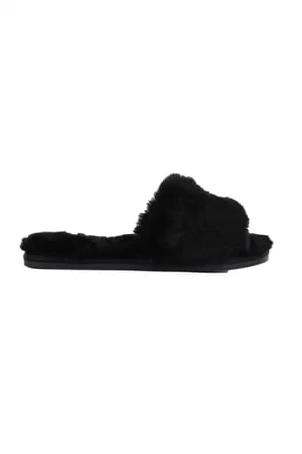 KARL LAGERFELD ΠΑΠΟΥΤΣΙΑ ΠΑΝΤΟΦΛΕΣ SALOTTO II IKONIC TWIN SLIP ΜΑΥΡΟ