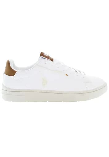 U.S. Polo Assn. Ανδρικά Sneakers ARIS001A-WHI-CUO01 Λευκό
