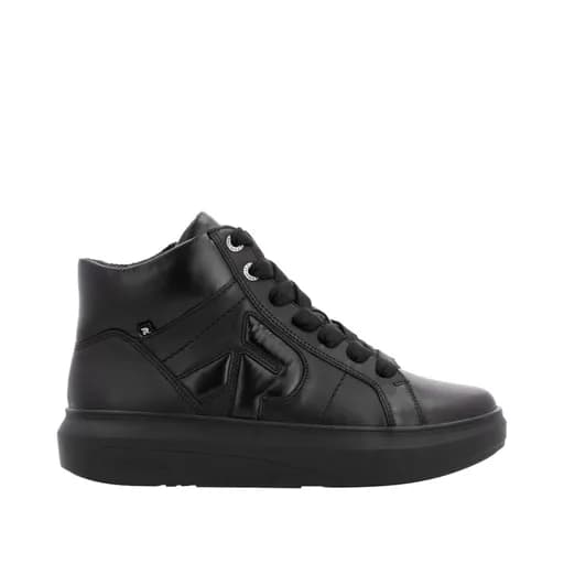 Rieker W1270-00 Ανατομικό Μποτάκι Sneaker Μαύρο