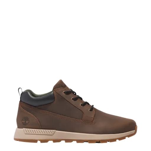 Ανδρικά μποτάκια Timberland TB0A2HVM931 SPRINT TREKKER LOW LACE SNEAKER DARK BROWN καφέ δέρμα nubuck