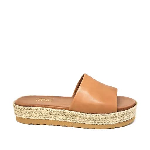 Bigshoes GA0214-09 Δερμάτινo Mule Ταμπά