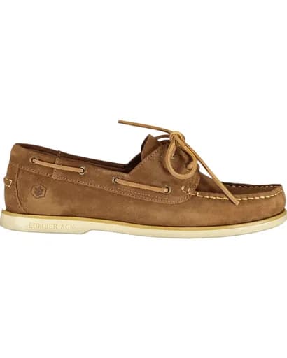 Lumberjack Ανδρικά Δερμάτινα Παπούτσια Loafer Navigator 102268824-Brown Καφέ