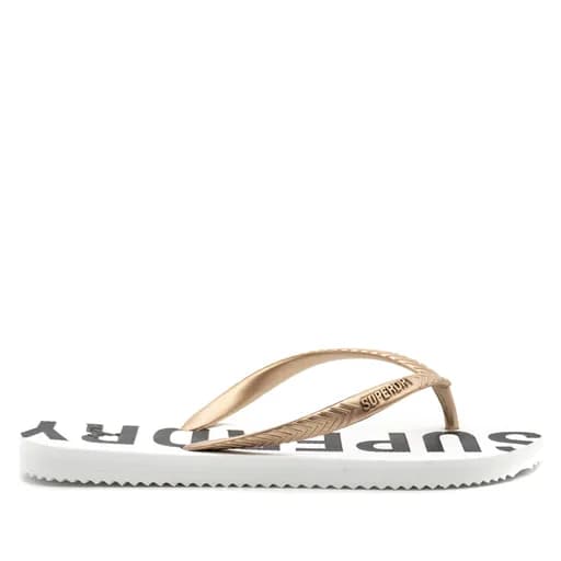 Γυναικείες Essential Σαγιονάρες Λευκές Superdry WF310155A-7BJ