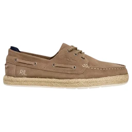 Pepe Jeans Ανδρικές Δερμάτινες Εσπαντρίγιες Porto Decκ PMS100006-860 Μπεζ