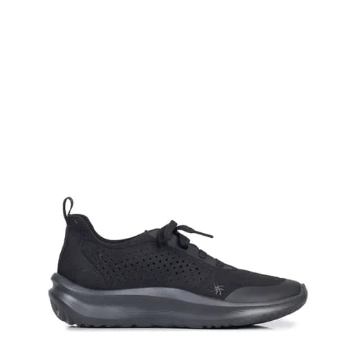 Sneakers γυναικεία Clarks Μαύρο 26184291 Solevana Tie 262