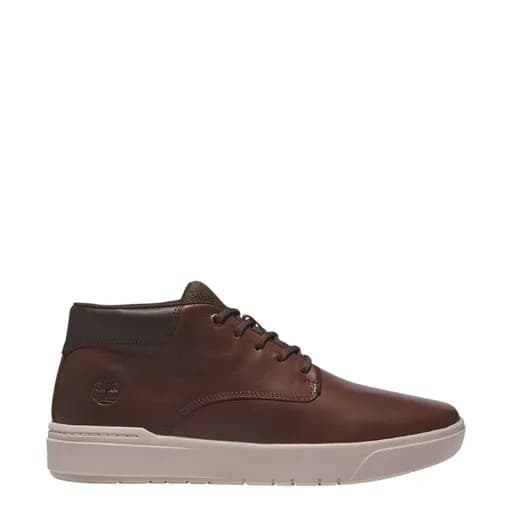 Ανδρικά μποτάκια Timberland TB0A5UVN201 SENECA BAY MID LACE SNEAKER CHESTNUT καφέ δέρμα