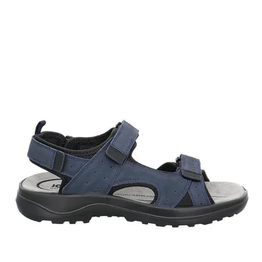 Jomos 50860112845 Ανατομικό Δερμάτινο Comfort Πέδιλο Μπλε