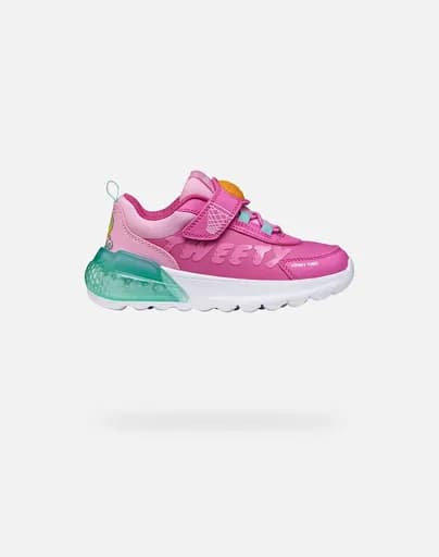 GEOX J ACTIVART ILLUMINUS J65LZA011CEC8471-C8471 Fuchsia