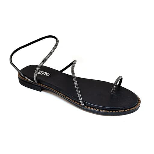 Bigshoes GA11002-01 Δερμάτινο Σανδάλι Μαύρη