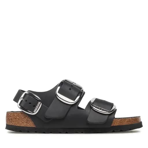 Γυναικεία Ανατομικά Δερμάτινα Σανδάλια Birkenstock Milano 1024953 Μαύρα
