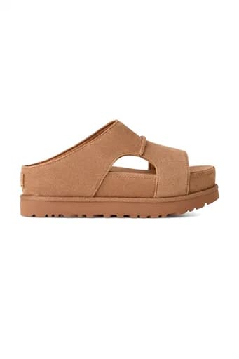 UGG ΠΑΠΟΥΤΣΙΑ ΠΑΝΤΟΦΛΕΣ GOLDENSTAR HI CUTOUT SLIDE ΣΟΥΕΤ LOGO ΤΑΜΠΑ