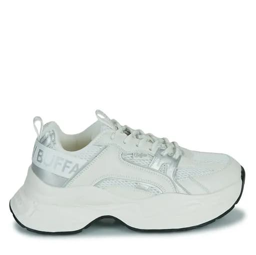 Γυναικεία Para Sneakers Λευκά Buffalo BUF1636296-WHITE/SILVER