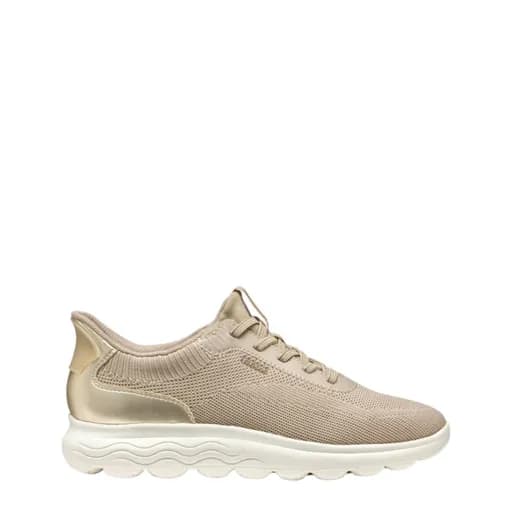 Γυναικεία sneakers GEOX D SPHERICA PLUS A-KNIT.TE+SY D557MA 06KBN CH62L μπεζ