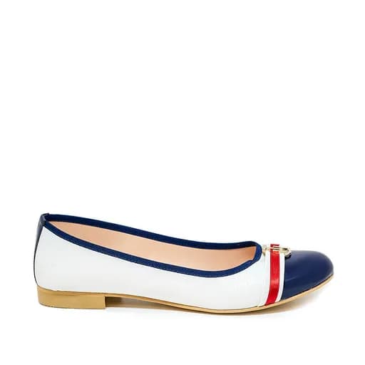 Bigshoes (Blondie) KS1361-18 Μπαλαρίνα Λευκό Μπλε