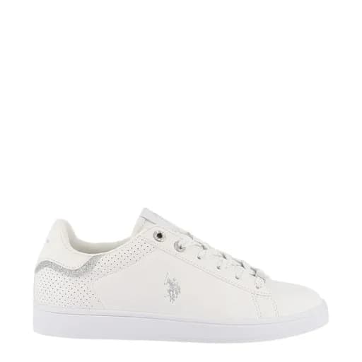 Γυναικεία sneakers U.S.POLO ASSN MAYA001-WHI PU SYNTH. LEATHER-TEXTILE λευκό
