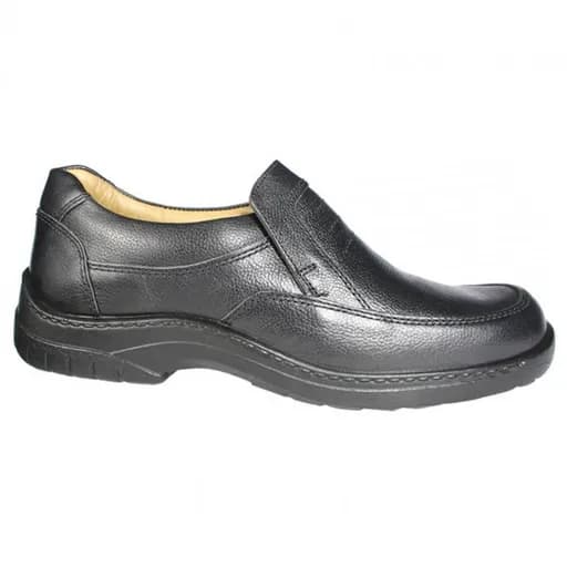 Jomos 40620144000 Ανατομικό Δερμάτινο Comfort Casual Μαύρο