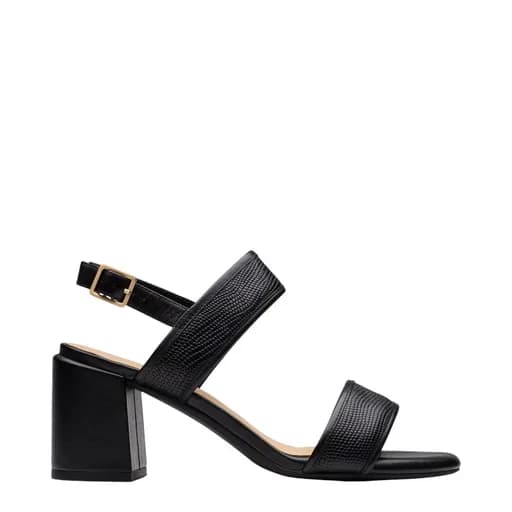 Γυναικεία πέδιλα Clarks Ezoria Sling 26181300 μαύρο δέρμα