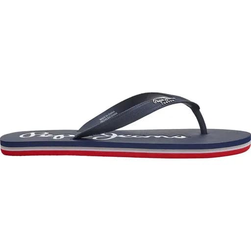 Pepe Jeans Ανδρικές Σαγιονάρες Bay Beach Basic PMS70128-595 Μπλε