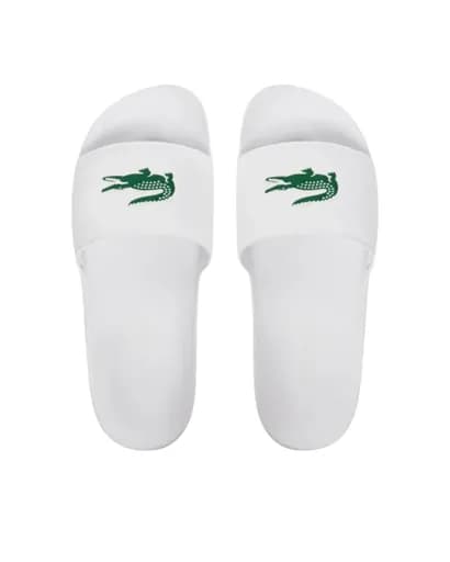 Lacoste Serve Slide Ανδρικές Παντόφλες 49CMA0041-082 WHT/GRN Λευκό