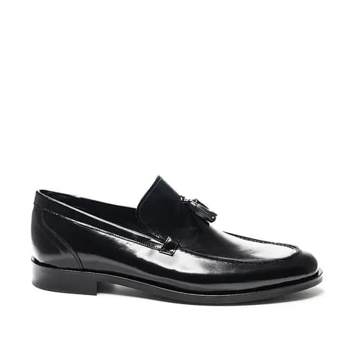 Bigshoes KL37302-01 Δερμάτινο Μοκασίνι Μαύρο