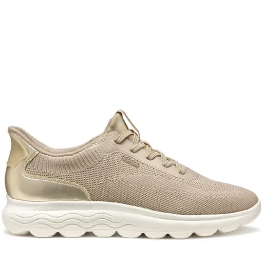 Γυναικεία Ανατομικά Sneakers Geox Spherica D557MA 06KBN CH62L Μπεζ/Χρυσά