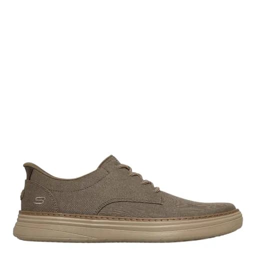 Ανδρικά sneakers SKECHERS 205701/DKTP HYLAND-JUSTINO DARK TAUPE μπεζ