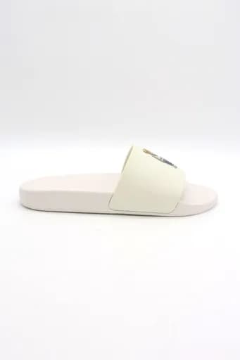 RALPH LAUREN ΠΑΝΤΟΦΛΕΣ POLO SLIDE-SN-SLI LOGO BEAR ΛΕΥΚΟ