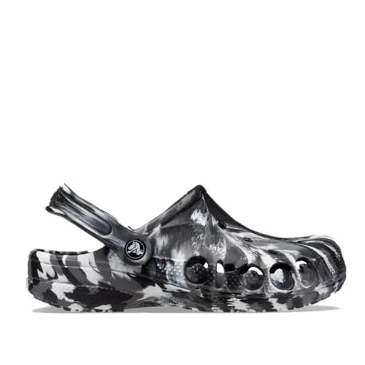 Crocs Baya Marbled 222074-03 Σαμπό Μαύρο
