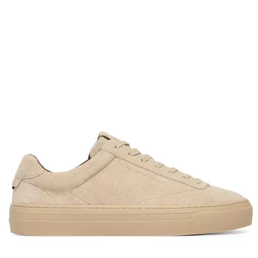 Ανδρικά Δερμάτινα Sneakers Μπεζ Tommy Hilfiger FM0FM05829-RBT