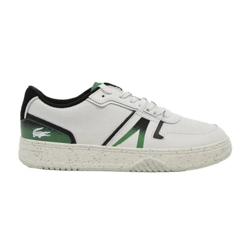 Ανδρικά sneakers Lacoste L001 123 8 SMA WHT/GRN LEATHER 745SMA0127082 λευκό δέρμα
