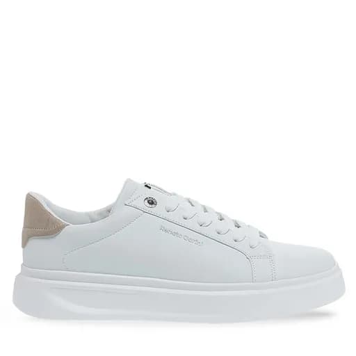 Ανδρικά Sneakers Renato Garini Bristol-708 Λευκό Μπεζ Nubuck W570070826J9