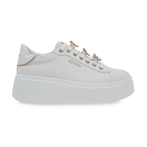 Γυναικεία sneakers Seven 767-19R WHITE/WHITE CROCO PAT/LT. U119R767339I λευκό