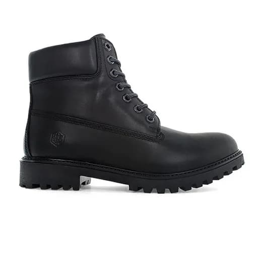 LUMBERJACK SM00101-034 B0100 CB001 BLACK LEATHER ΜΠΟΤΑΚΙ RIVER