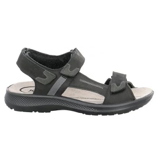 Jomos 5066051660044 Ανατομικό Δερμάτινο Comfort Πέδιλο Μαύρο
