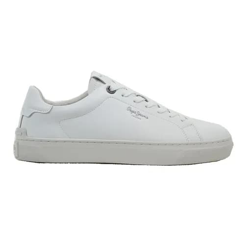 Ανδρικά Sneakers Pepe Jeans STYLE PMS00020 800 CAMDEN CLUB M 800WHITE λευκό δέρμα