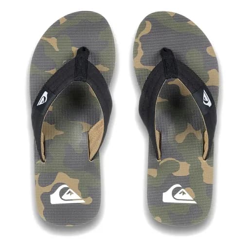 Quiksilver Ανδρικές Σαγιονάρες Molokai Layback AQYL101339-THQ6 Χακί